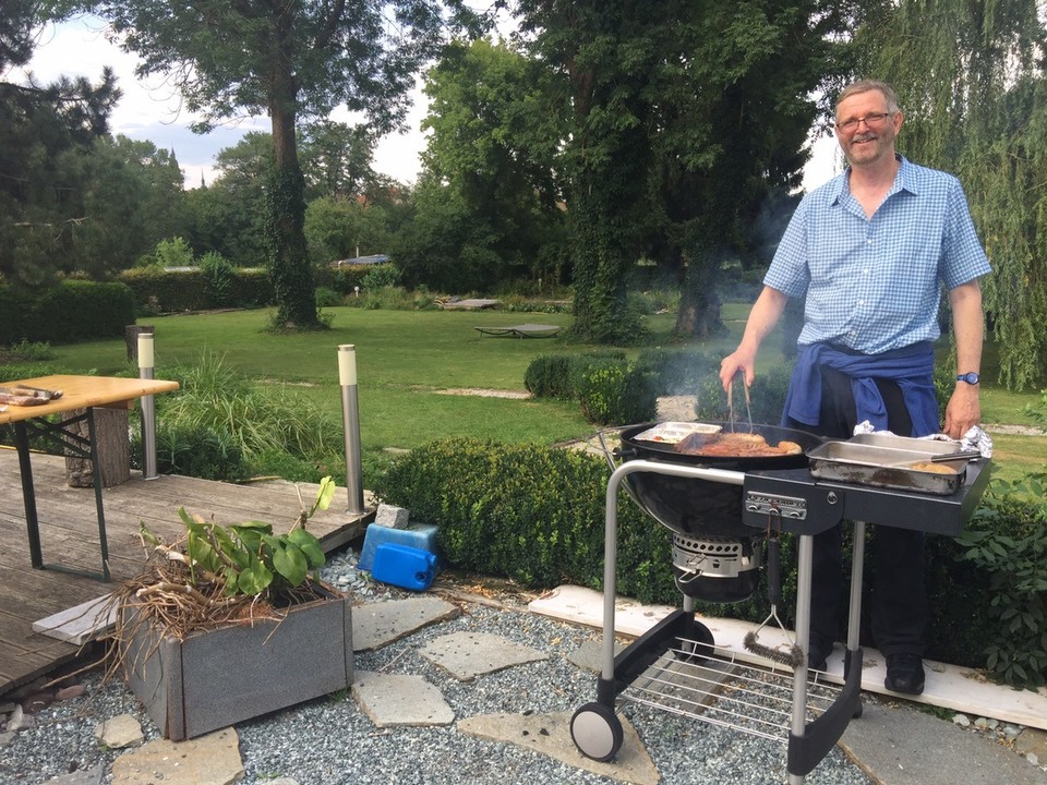 Germany - Endersbach - BBQ at Angelika's in Crailsheim. 