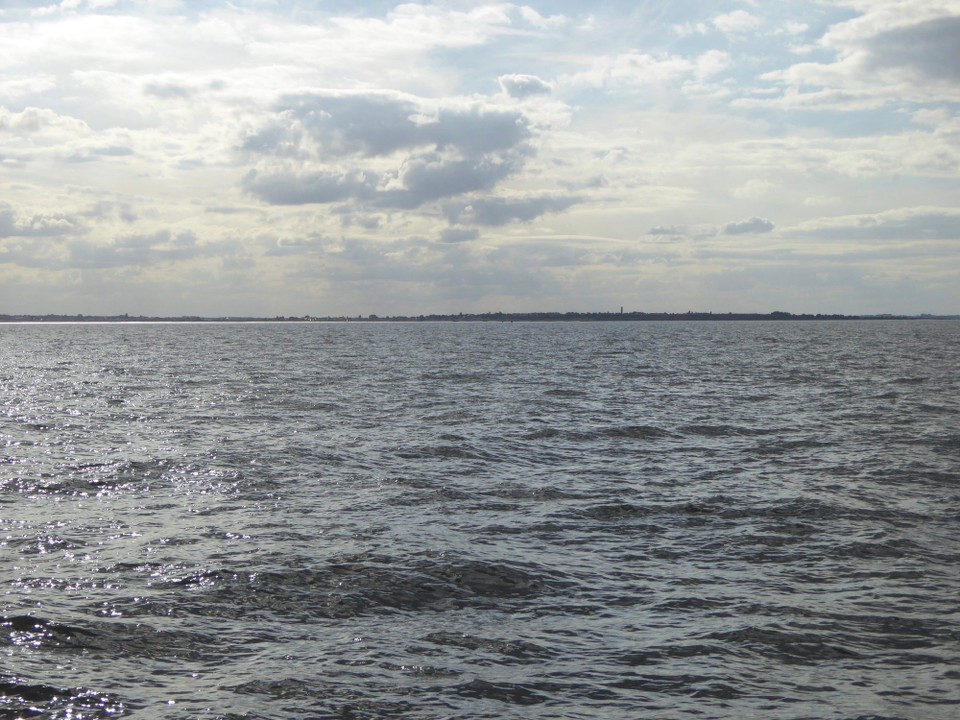 United Kingdom - Walton On The Naze - As we crossed the Thames Channel, the wind reduced, but was now on our nose, but as we skirted Gunfleet Sands, the winds abated even more, and the seas became calm.
