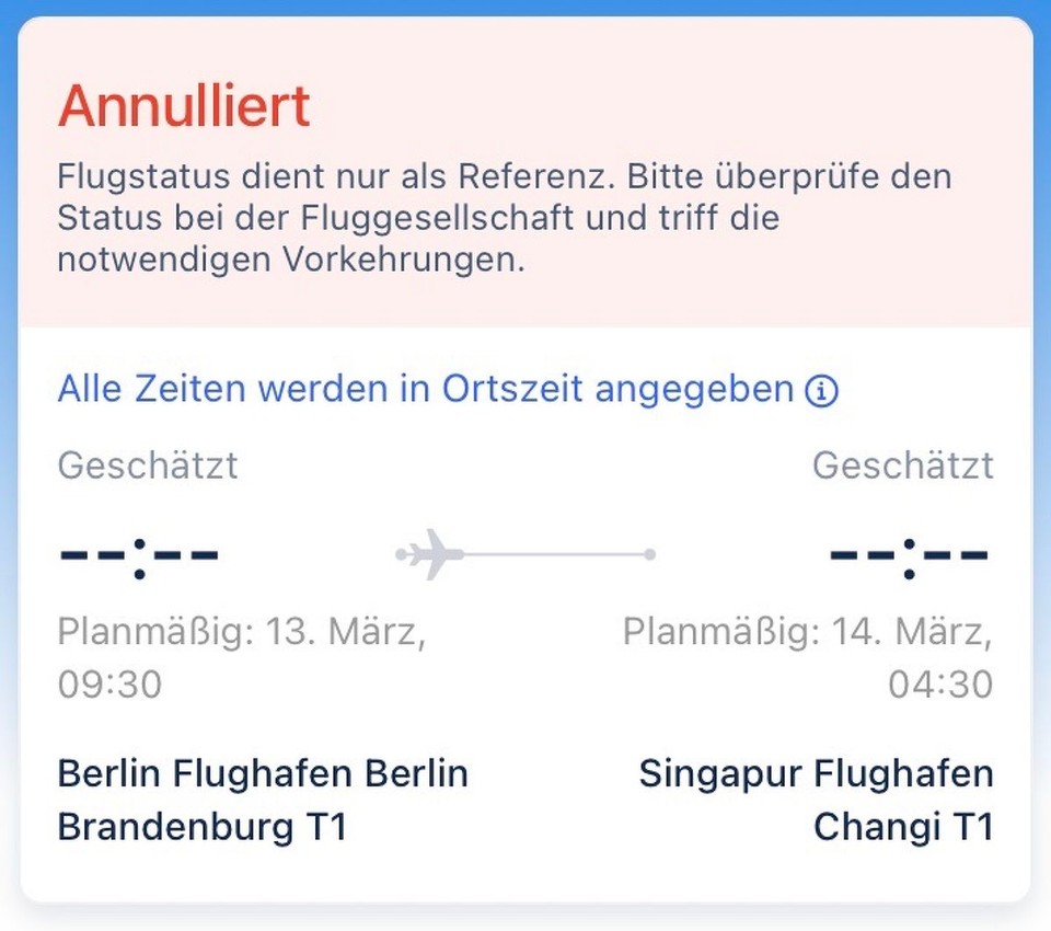 Deutschland - Zschopau - Nach weiterer Recherche geht es dann morgen erstmal nicht zum Flughafen, sondern erst am Dienstag.