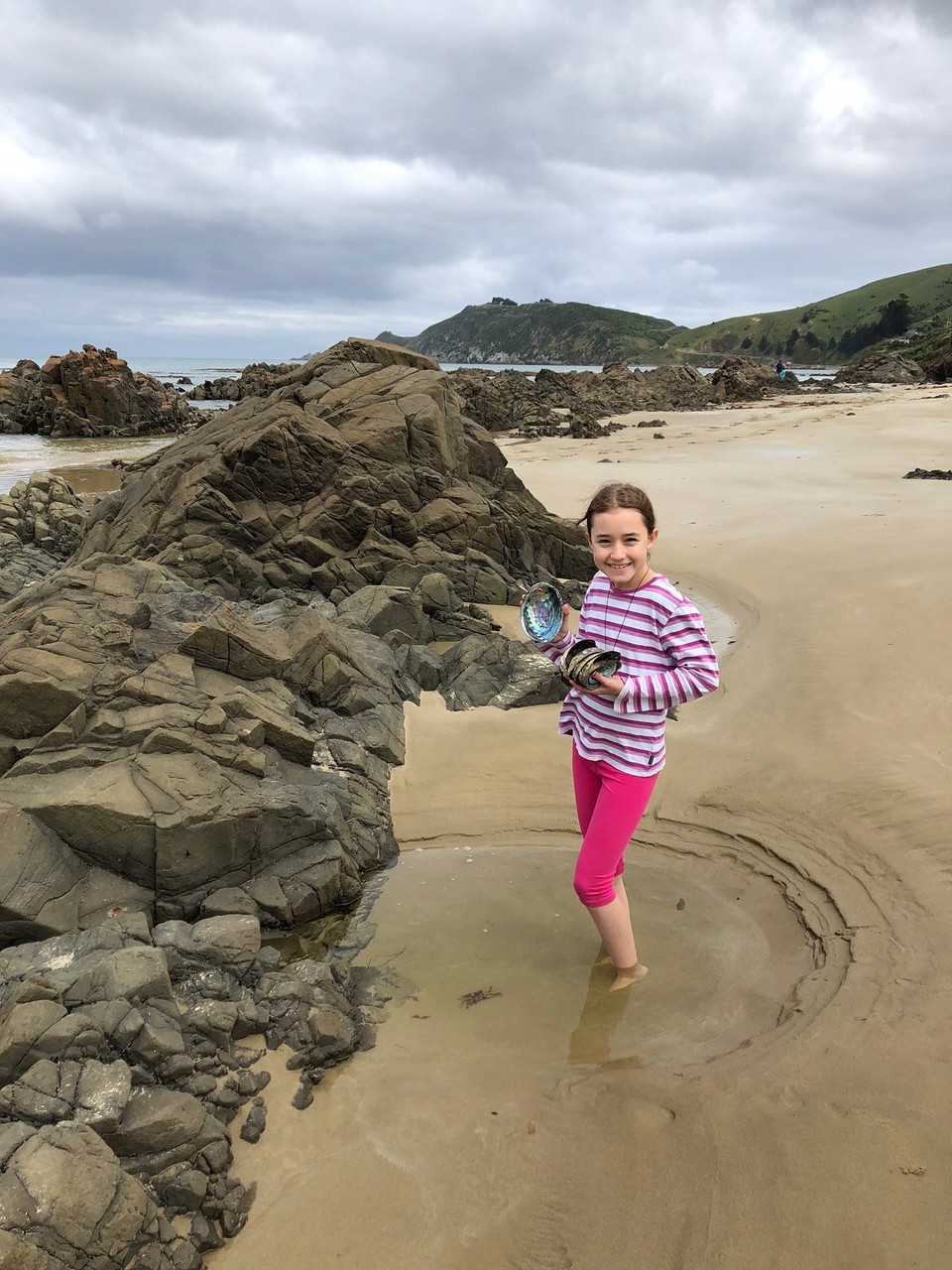 Neuseeland - Ahuriri Flat - Wir haben 8 Muscheln gefunden 