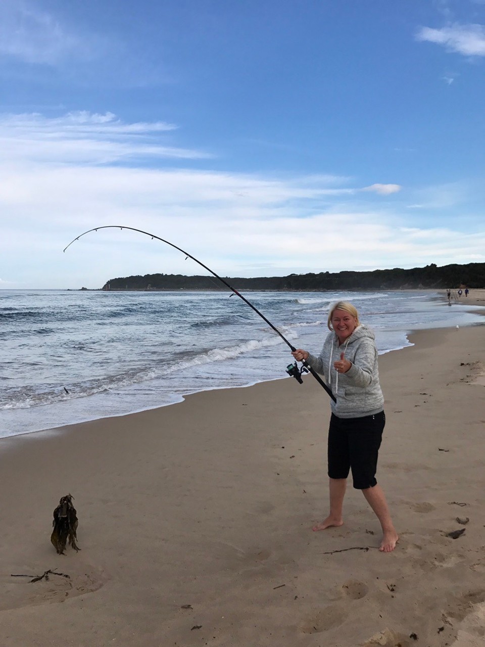 Australia - Mallacoota - So my first catch of the day was seaweed !