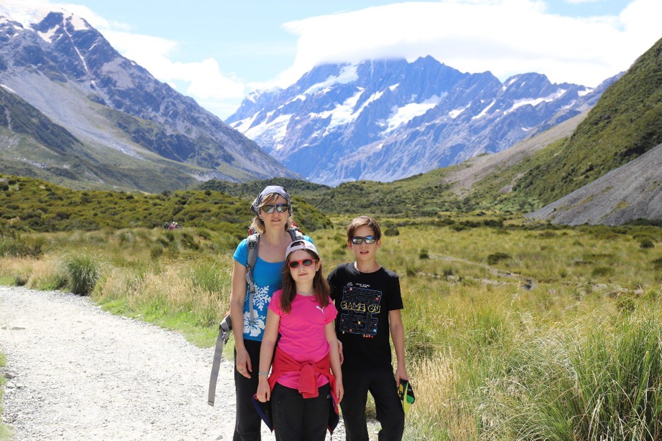 Neuseeland - Omarama - Wandern bei bei gefühlten 30°C.