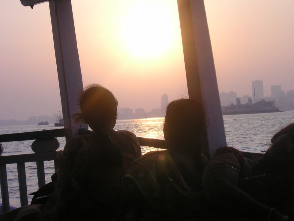 Indien - Mumbai - Bombay. Bootsfahrt  zur Insel Elephanta