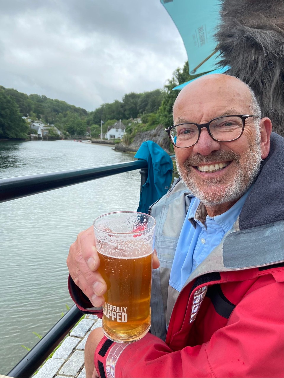 United Kingdom - Helston - The weather was even nice enough to sit outside for a drink. 