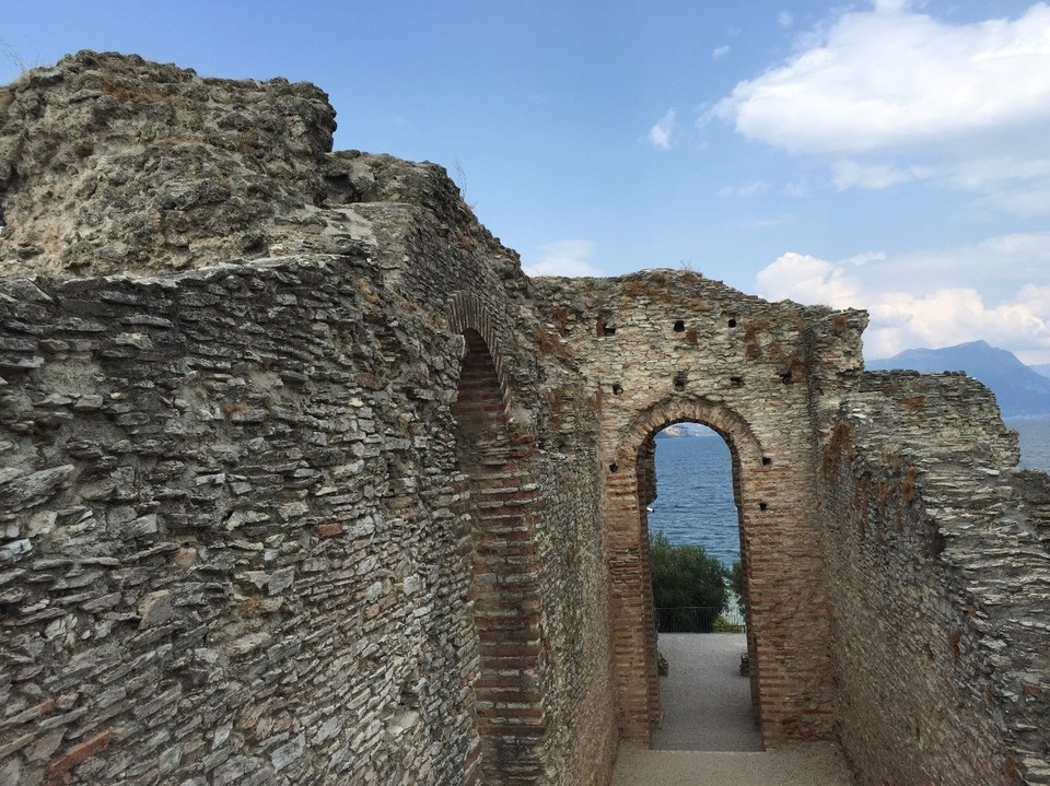 Italy - Sirmione - Archeological site on small peninsula 