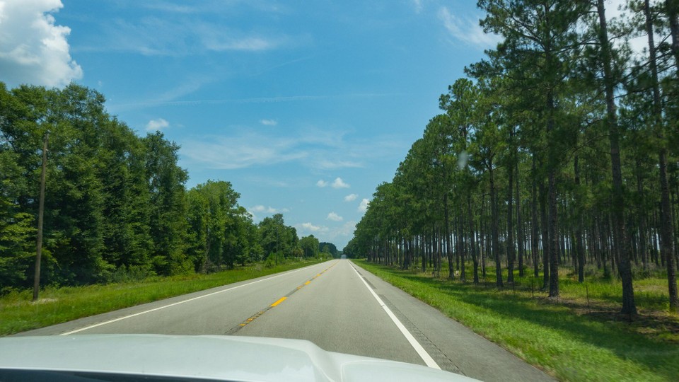 USA - Birmingham - Stundenlang Einöde, wir kommen bei 45 mph nur langsam vorwärts.
