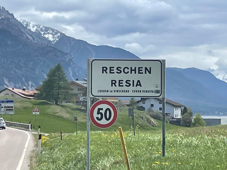 Italien - Graun im Vinschgau - On the top of my tour. 