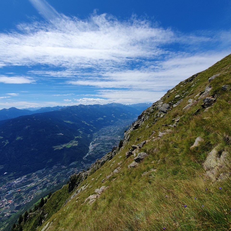 Italien - Meran - ...sonst geht es steil in die Tiefe.