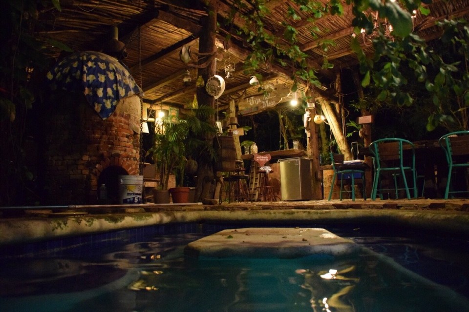 Mexiko - Cancún - Unsere Übernachtung heute mitten im Urwald in der Nähe von Cancún 