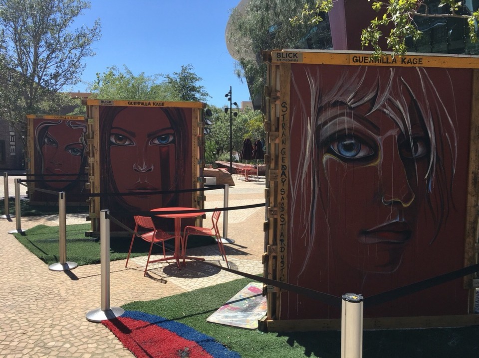 Vereinigte Staaten - Las Vegas - Auch die Streetart bleib hier nicht aus. Natürlich ein bisschen 'geordneter' und organisierter als in anderen Städten