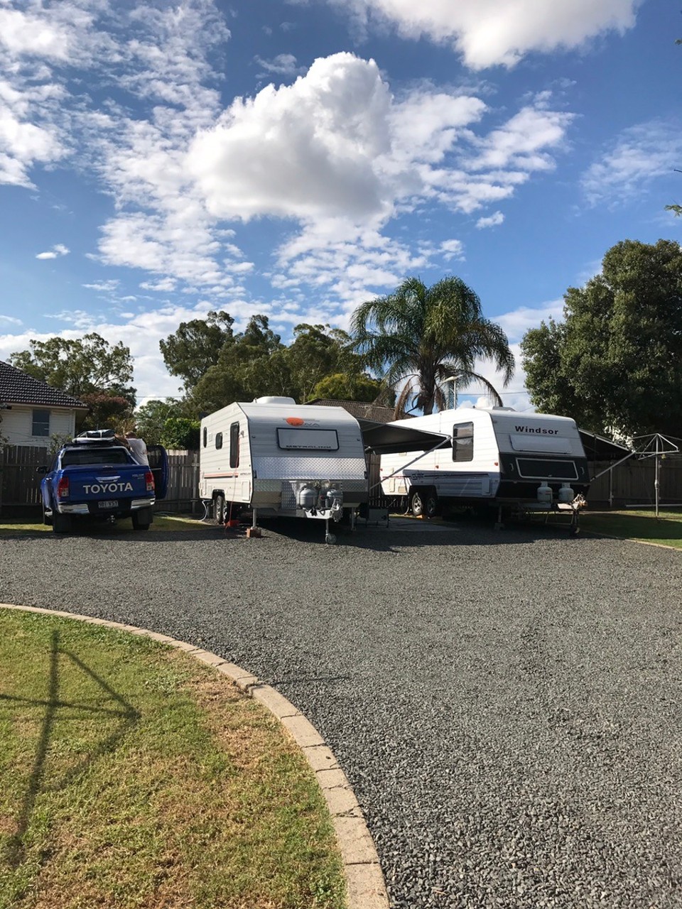 Australia - Scone - In the littlest caravan park .. everyone is permanent except for these 2 sites.. but I luv it