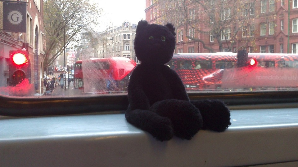 United Kingdom - London - At the front of a London bus!