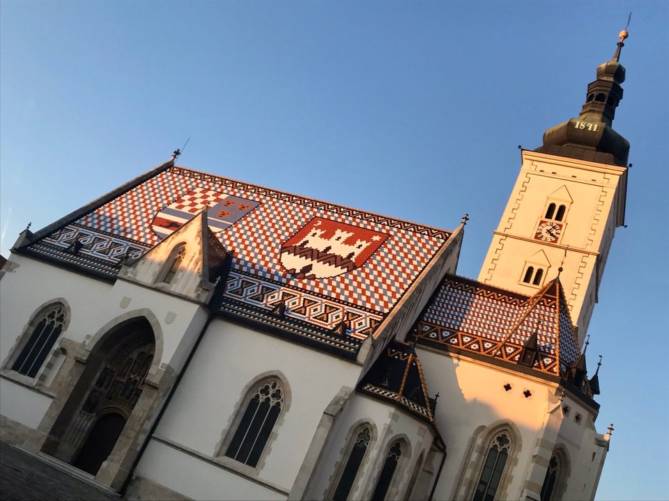 Kroatien - Zagreb - St. Marko’s Church | Bunte Schindeln | Kroatische Karos