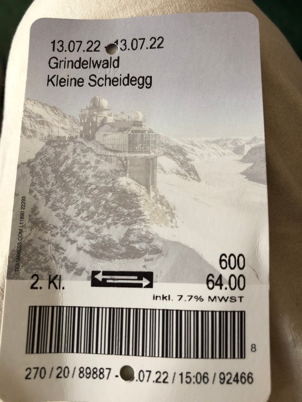 Schweiz - Grindelwald - Heute auf die kleine Scheideggleider keine Fotos....