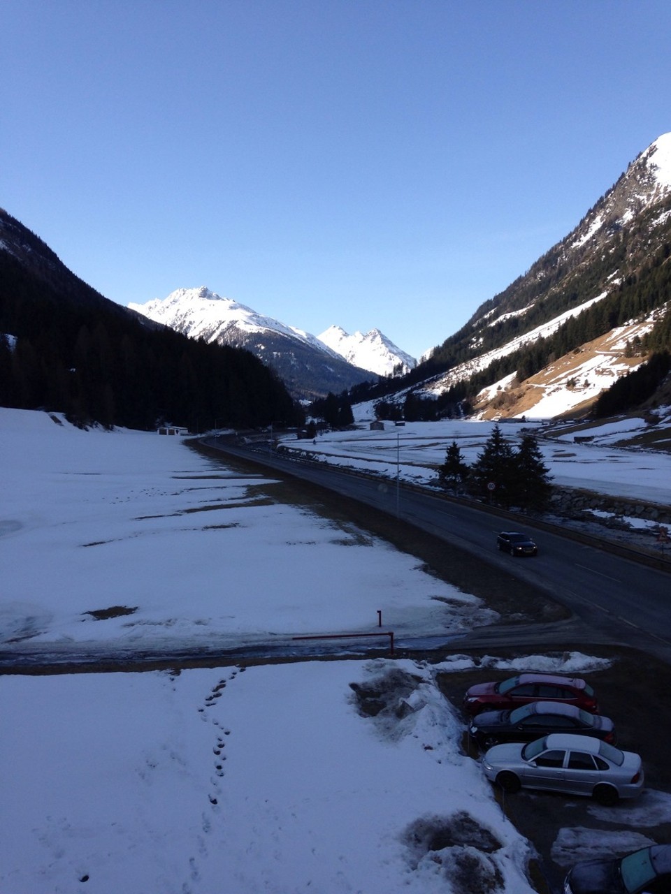 Österreich - Ischgl - Blick aus unserem Fenster nach Galtür