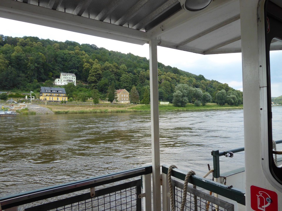 Deutschland - Bad Schandau - Für heute meine letzte Fähre. Gut so, ich bin müde und freue mich auf einen gemütlichen Abend.