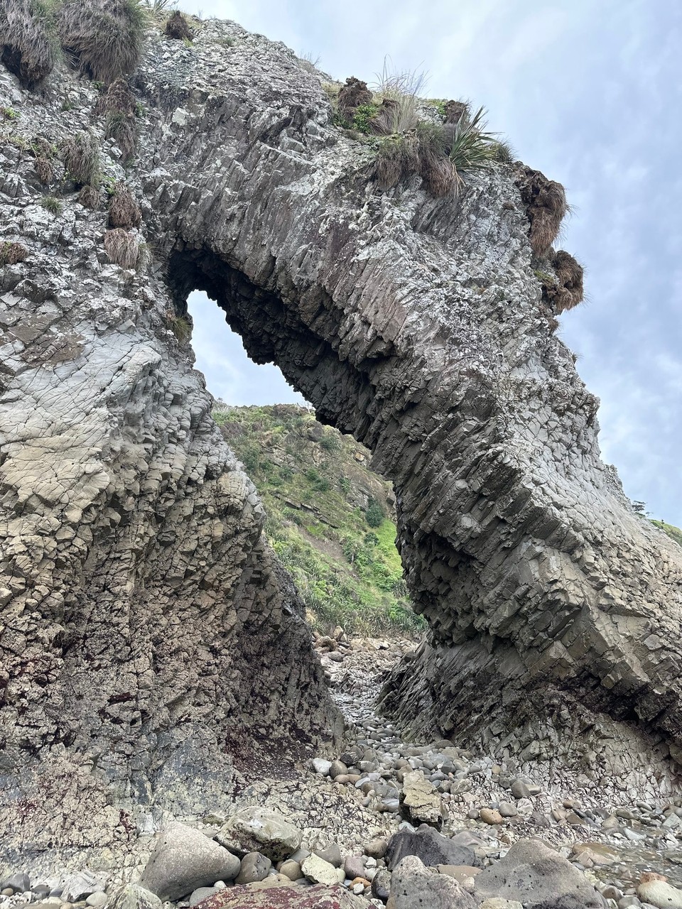 Neuseeland - Mangawhai - … Rückweg bei low Tide am Meer entlang 