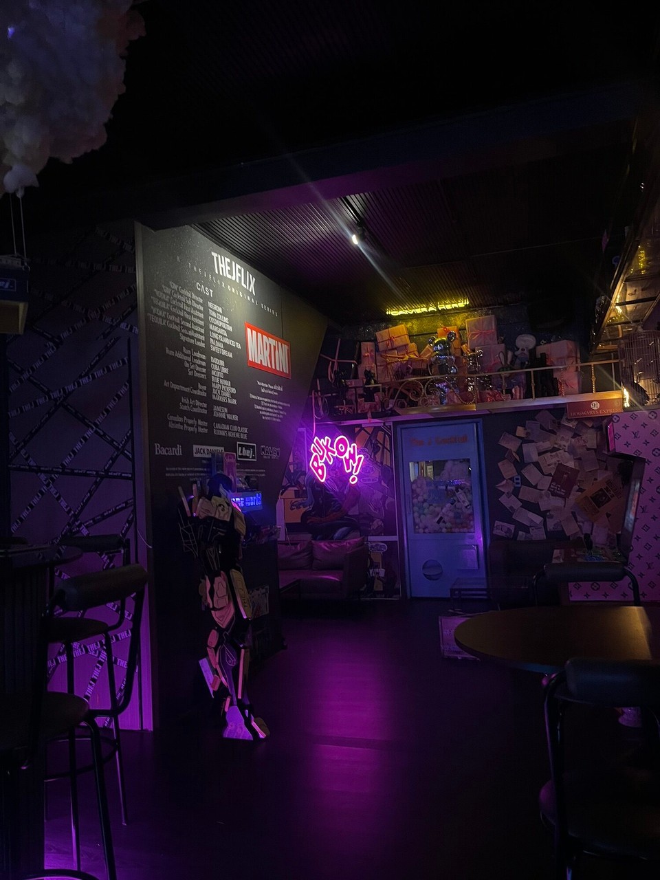 Vietnam - Da Lat - Went to this arcade bar and we were the only ones in there but felt bad so we bought a drink and the bartender put on some English rap music for us 😂