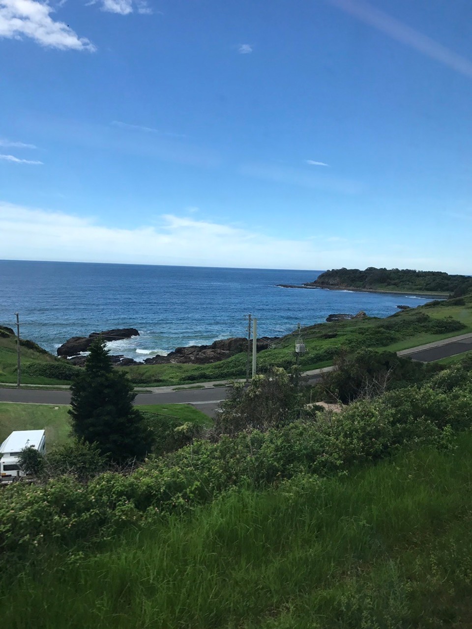 Australia - Kiama - Train trip to Sydney .. track hugs the coastline all the way ...AND only $5.80 !