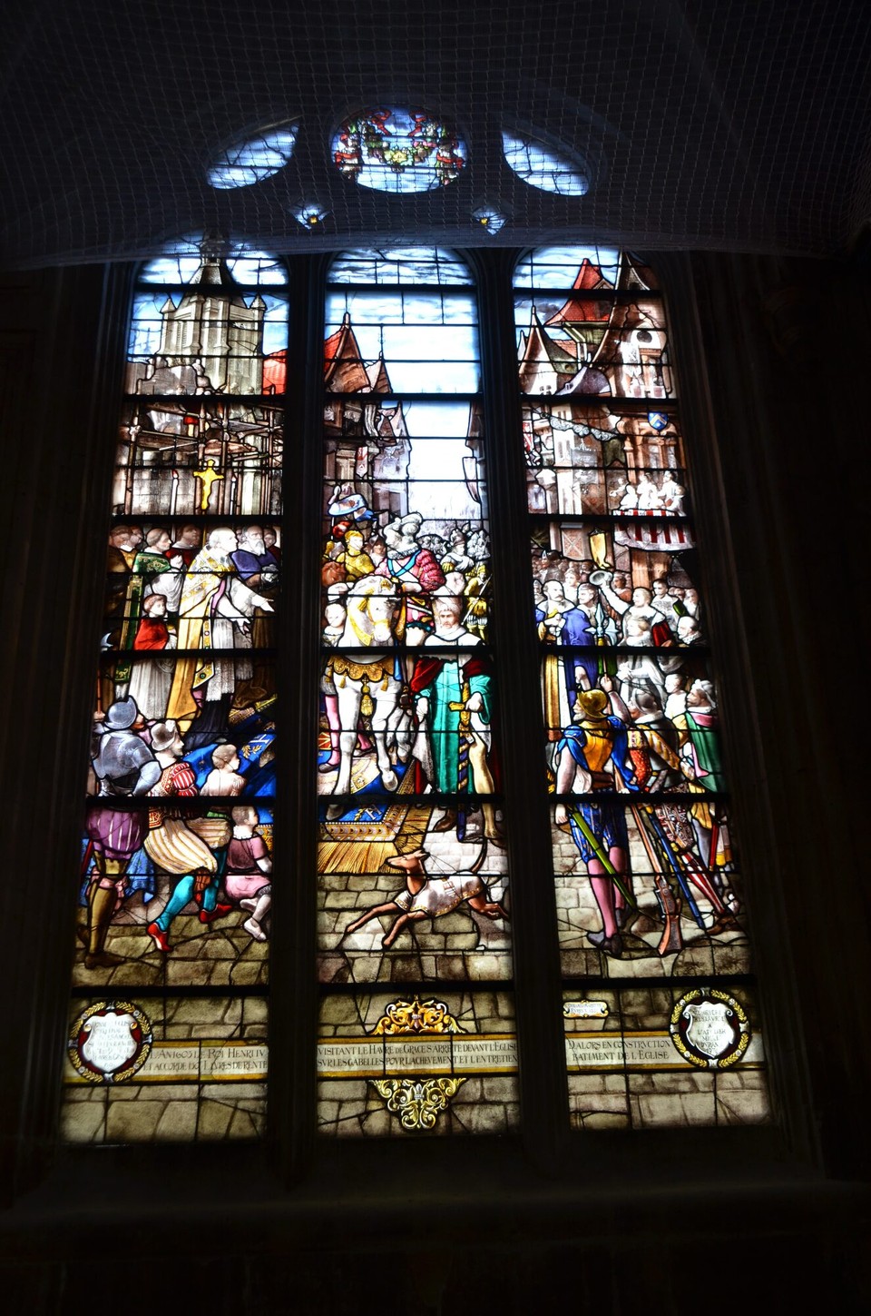 Frankreich - Le Havre - Notre Dame Fenster Henry iV en viste en 1605
