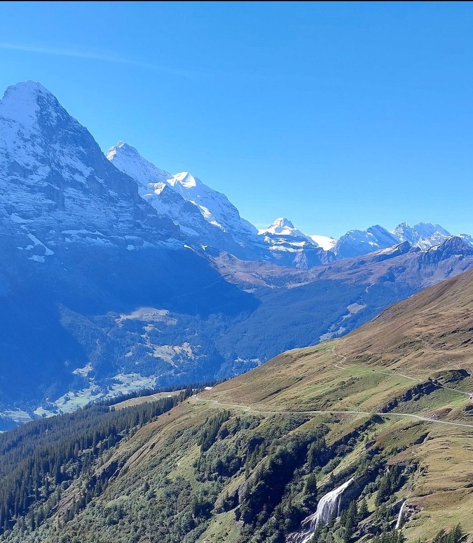 Schweiz - Grindelwald - Blick auf Eiger-Nordwand und Jungfrau