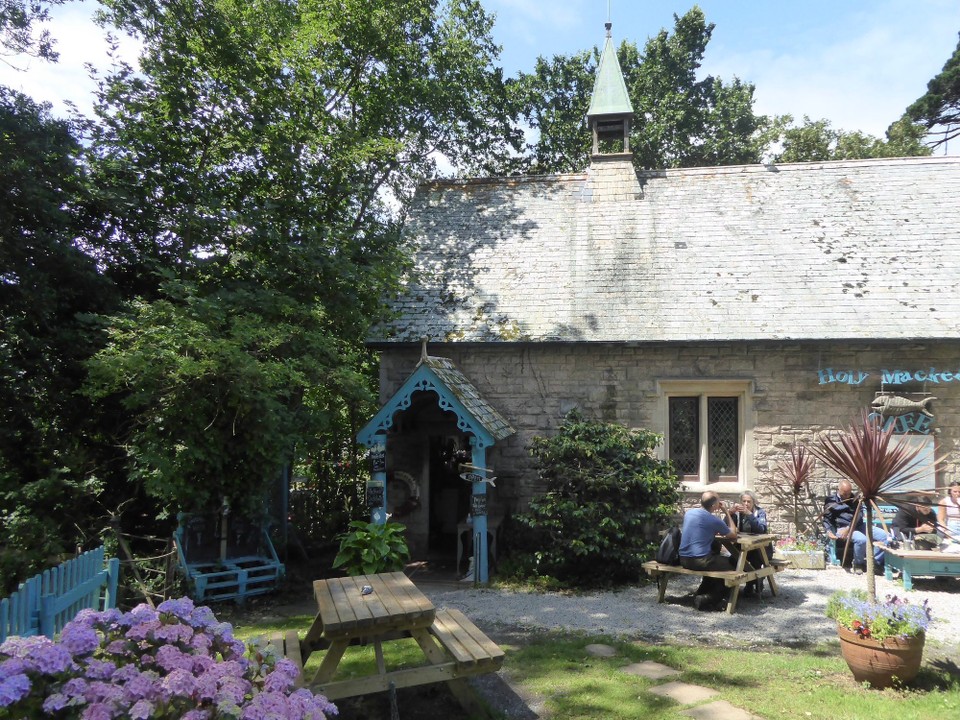 United Kingdom - Helston - After shopping we went for ‘breakfast’ at the Holy Mackerel cafe. A quirky cafe in an old chapel…