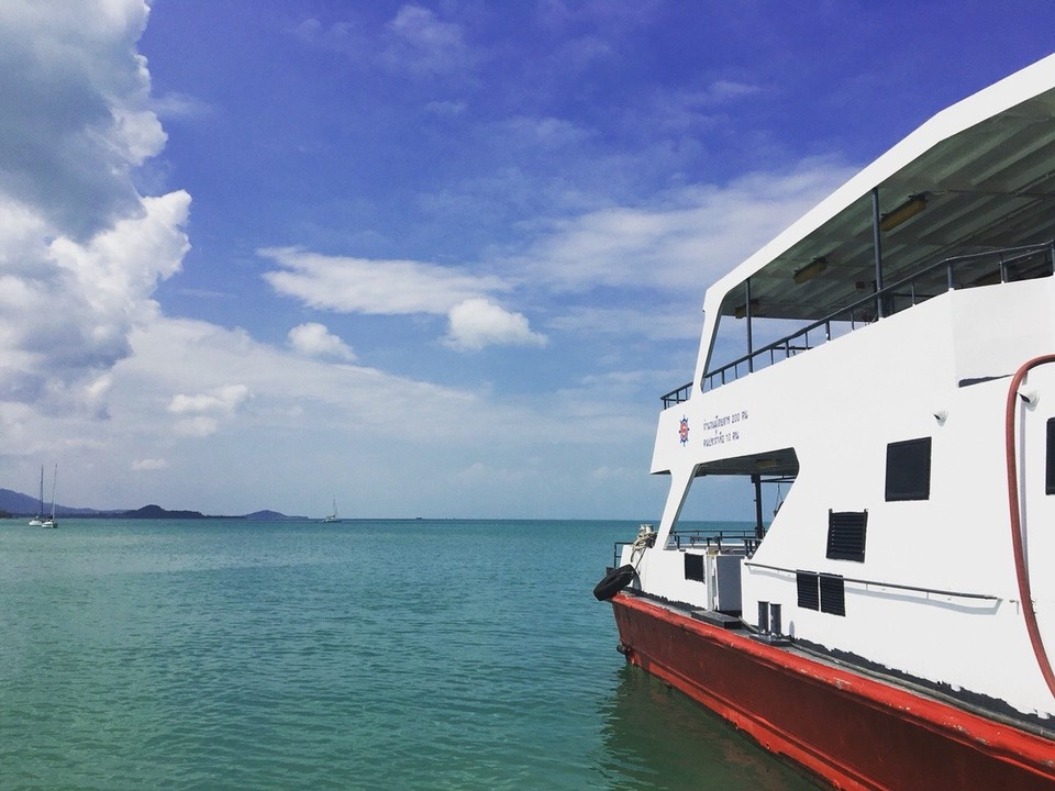 Thailand - Amphoe Ko Pha-ngan - Fahrt von Koh Samui nach Koh Phangan 🛥 