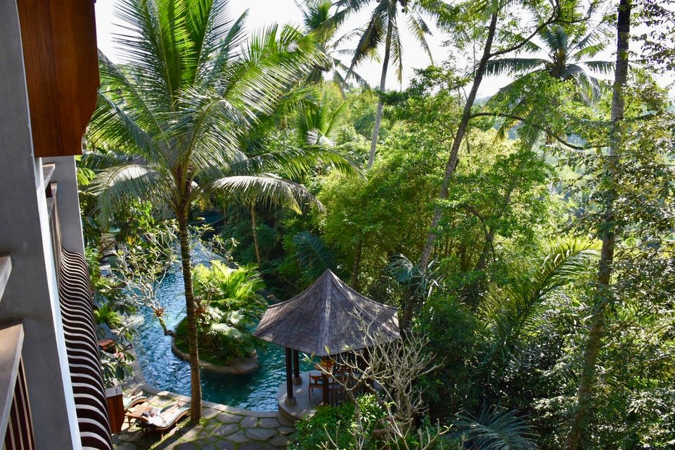 Indonesien - Bangli - Mit diesem Anblick vom Balkon wird man doch gerne wach.