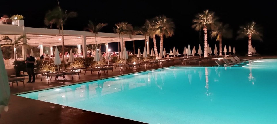 Zypern - Protaras - Unser Restaurant bei Nacht