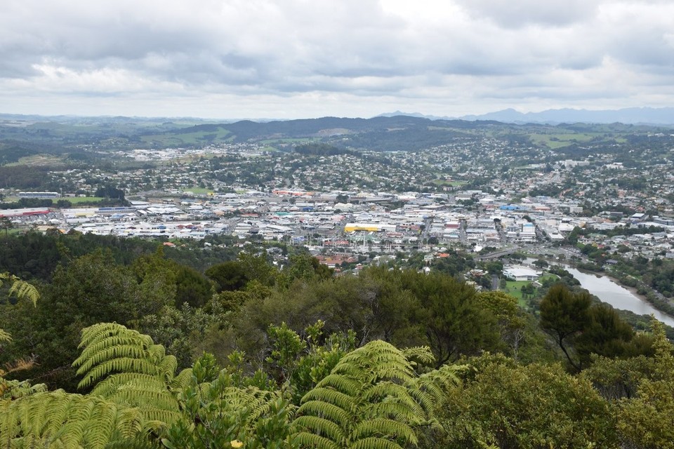 Neuseeland - Waipu - Der Blick auf Whangarei vom Mount Parahika aus