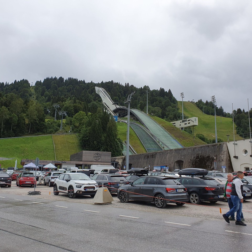 Italien - Meran - Die Schanze in Garmisch. 