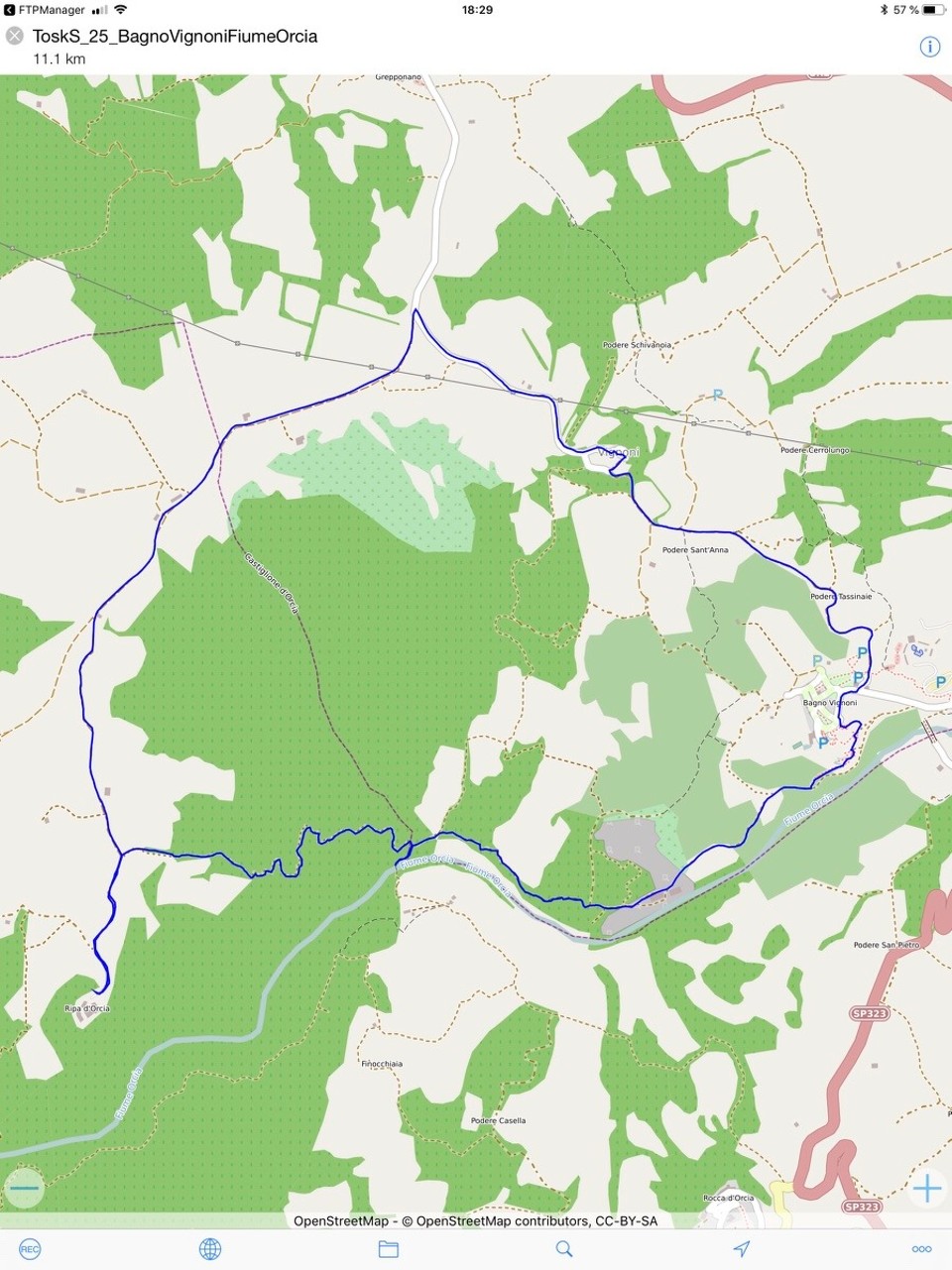 Italien - Bagno Vignoni - 3 1/2 Stunden im Tal waren echt anstrengend, aber schön