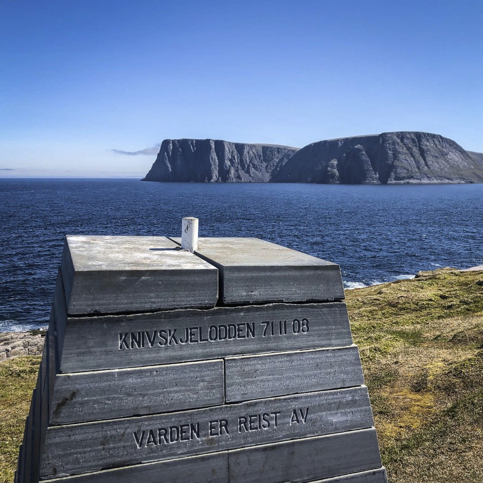 Norwegen - unbekannt - Blick auf den Nordkapp-Felsen