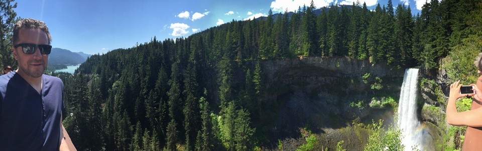 Canada - Whistler - Onderweg naar Whistler pakken we nog even Brandywine Falls mee. Prima Kodak-momentje