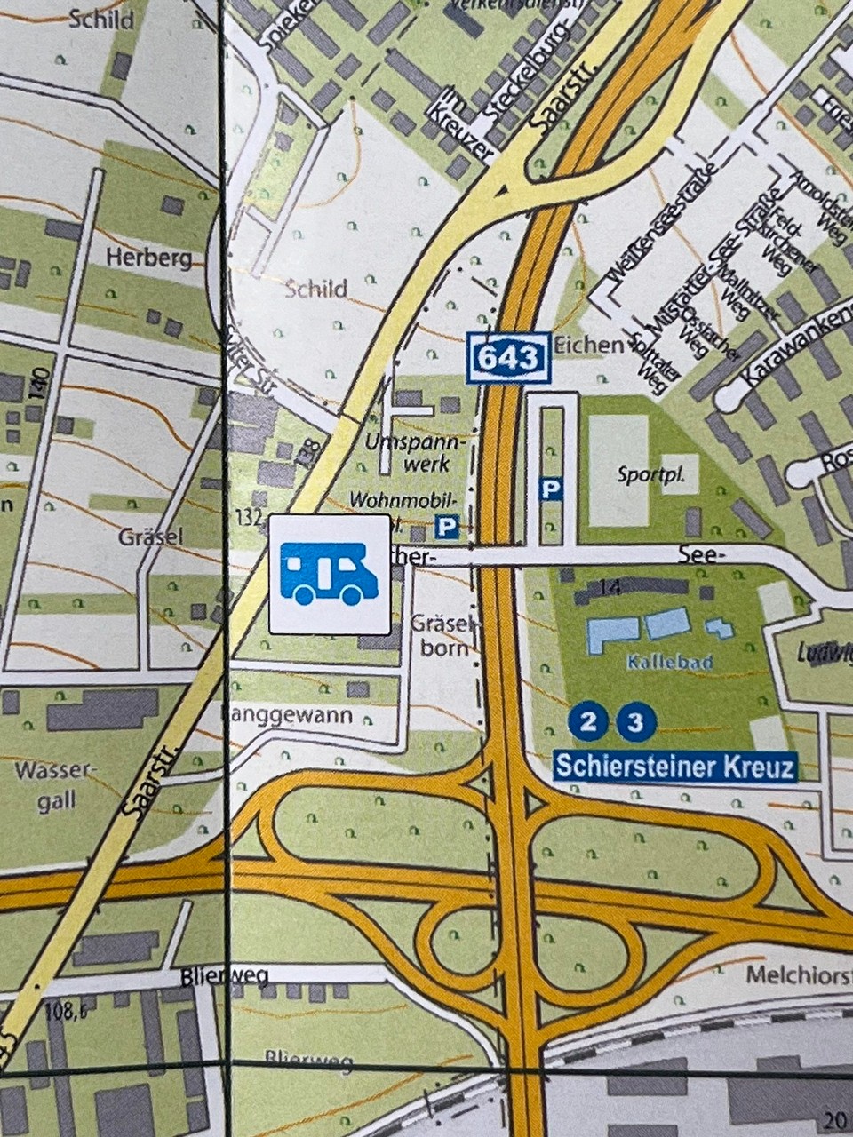 Deutschland - Wiesbaden - Unser erster Stellplatz - alles noch neu und ungewohnt. 