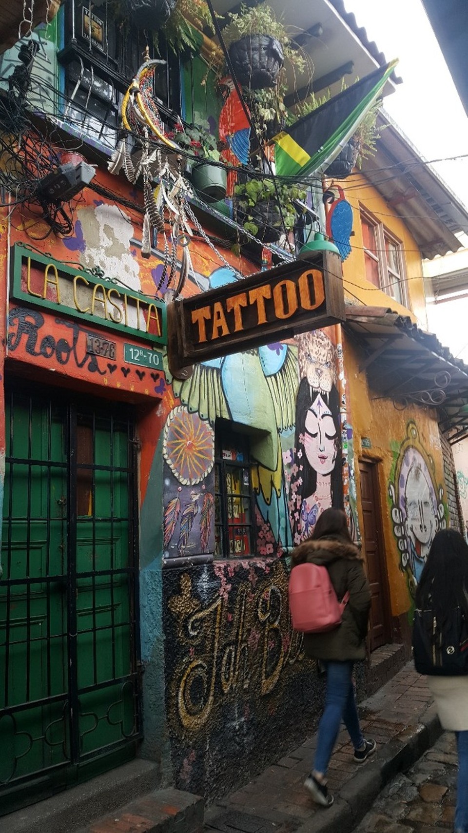 Kolumbien - Bogotá - Erstmal ein schönes Tattoo stechen lassen.