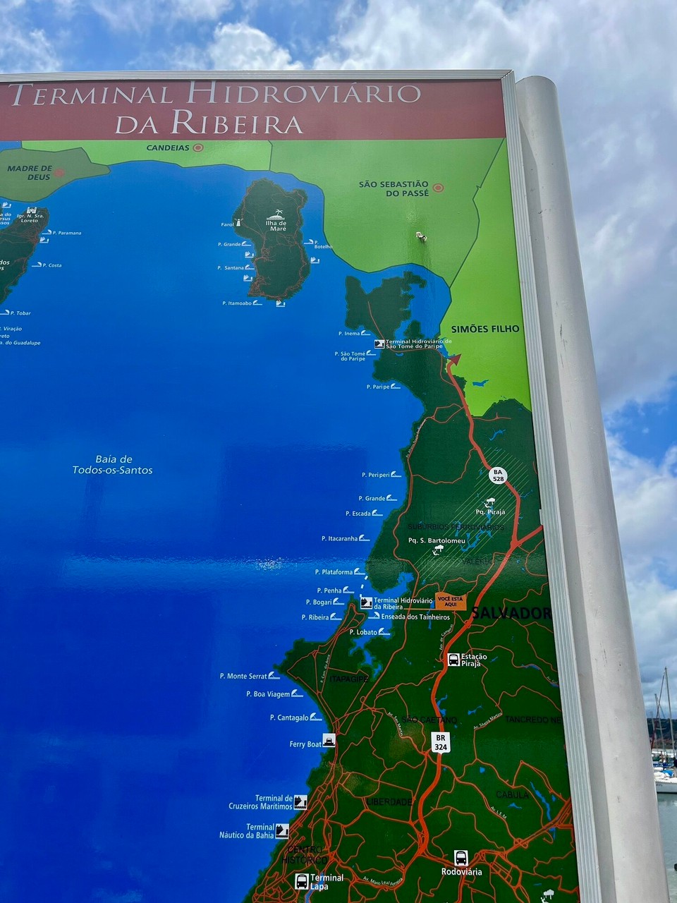 Brasilien - Salvador - Ribeira in der großen Bucht gelegen