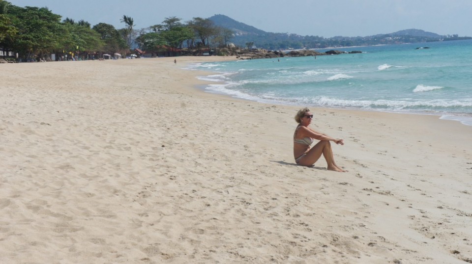 Thailand - Ko Samui - Chaweng Beach: Fast menschenleer