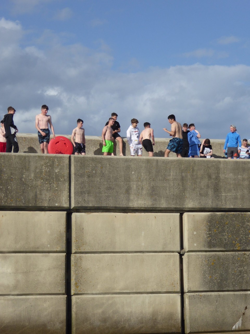 Ireland -  - We no longer hold our breath seeing the youngsters jump off the high sea wall into the marina, but my stomach did lurch looking out of the coach window in Dublin, when a young boy jumped into the canal, narrowly missing a pontoon.  