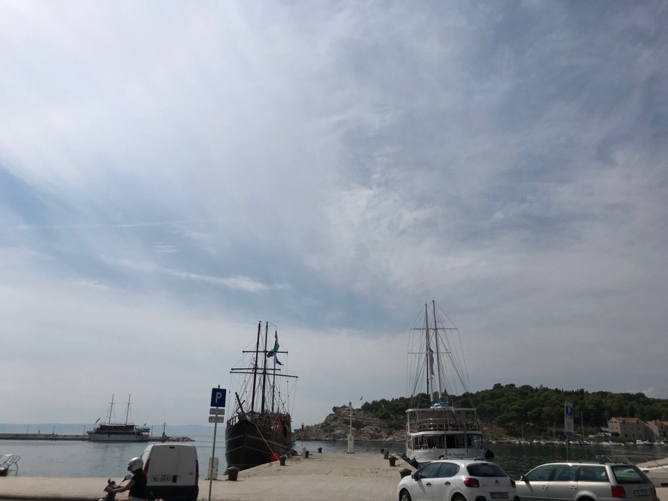 Croatia - Makarska - View from lunch at port 