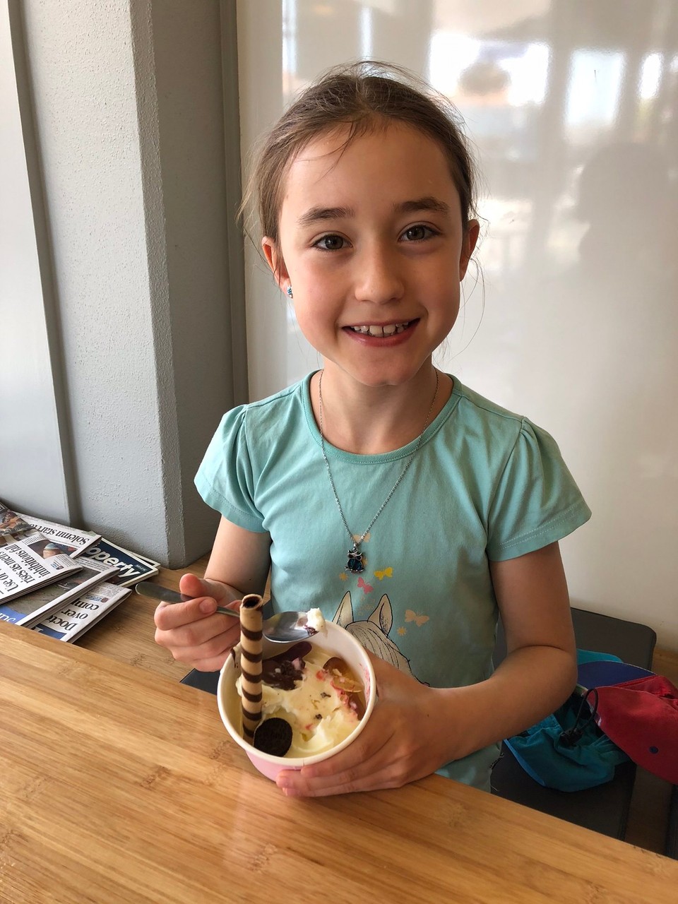 Neuseeland - Nelson - Heute habe ich ein glace gegessen.