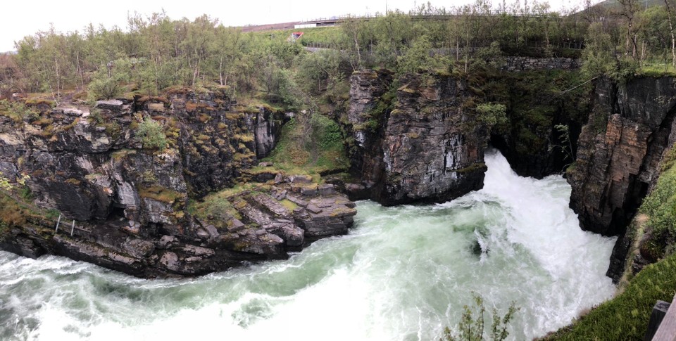 Schweden - Abisko - Das Wasser rauschte sehr laut