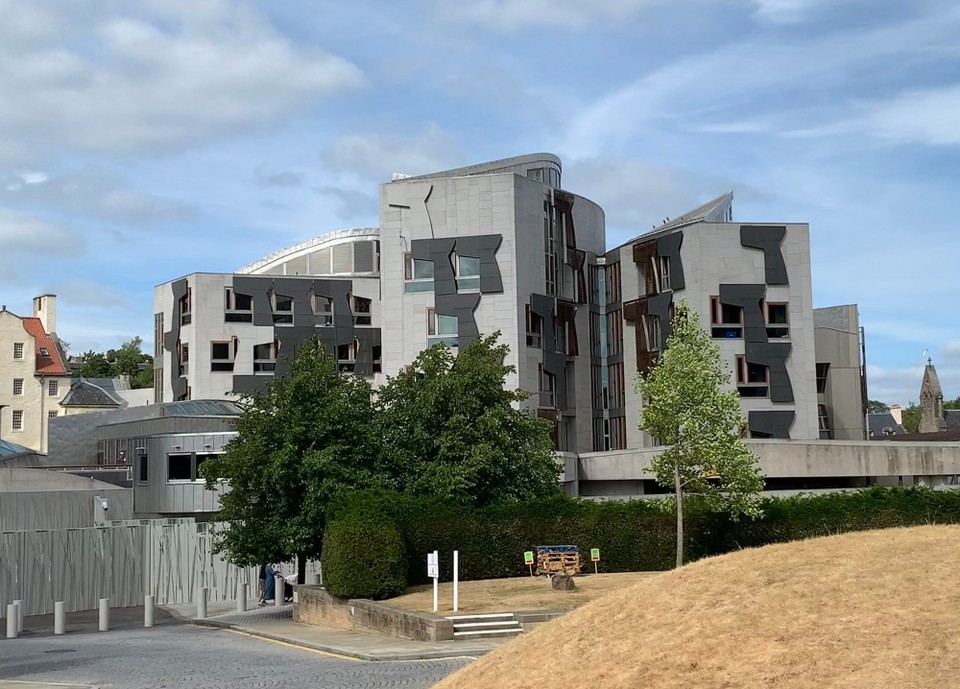 Vereinigtes Königreich - Kinross - Ds schottische „Bundeshuus“ (Parlamäntsgebäude)