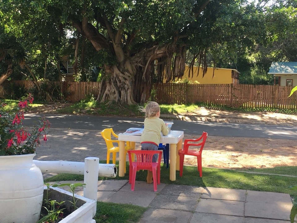 Südafrika - Amatola Coastal - im café 
