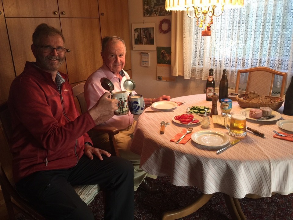 Germany - Ellwangen - Vesper with Otto. Prost!