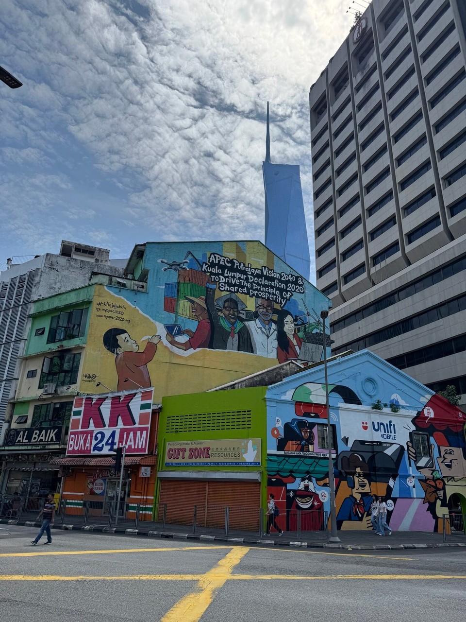 Malaysia - Kuala Lumpur - Auch hier gibt es Graffitis