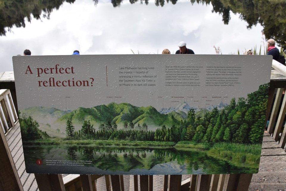 Neuseeland - Lake Matheson - So könnte es hier aussehen, wenn sich die Berge spiegeln...