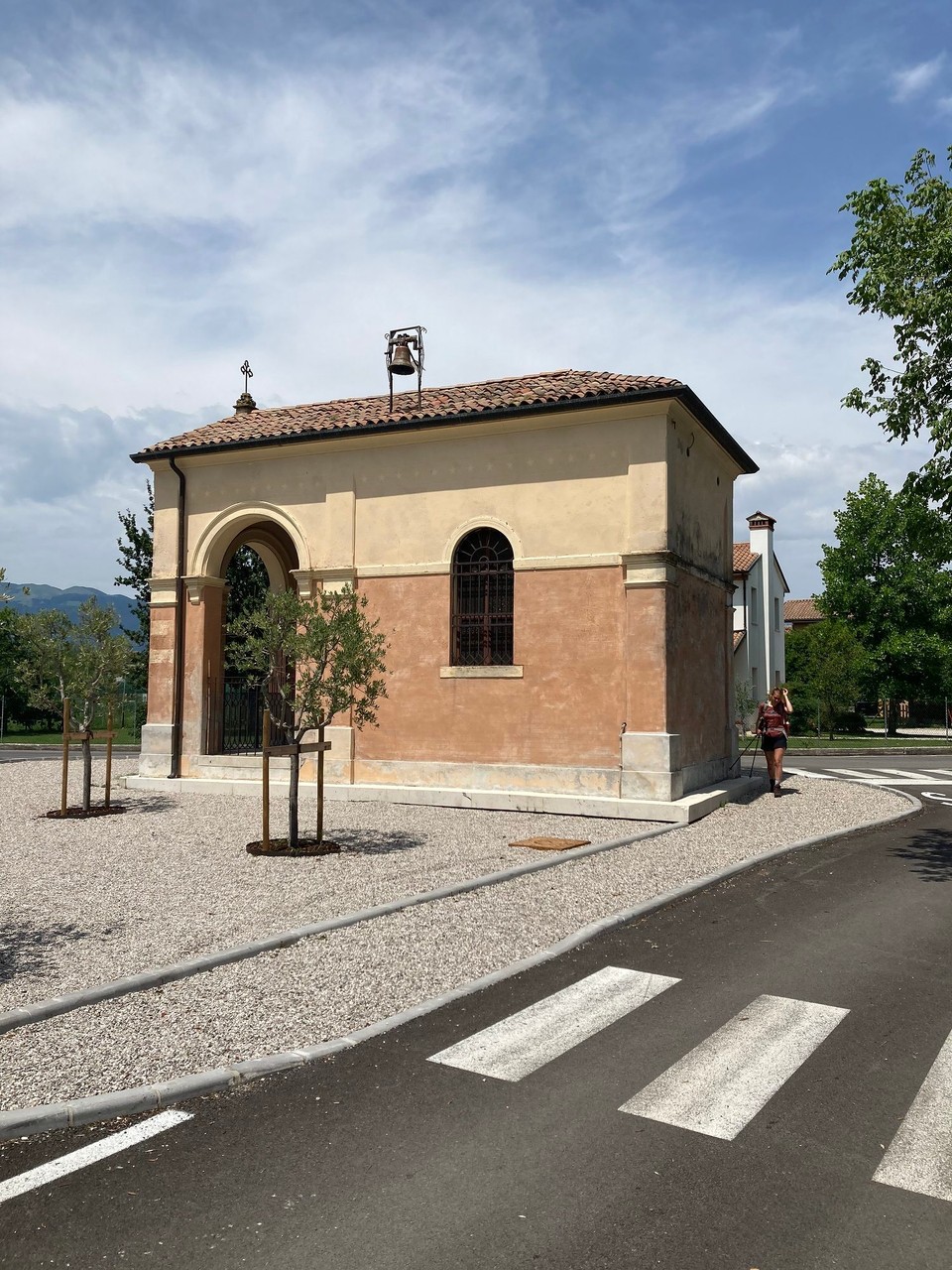 Italien - Susegana - Pause an der Kapelle Santa Croce