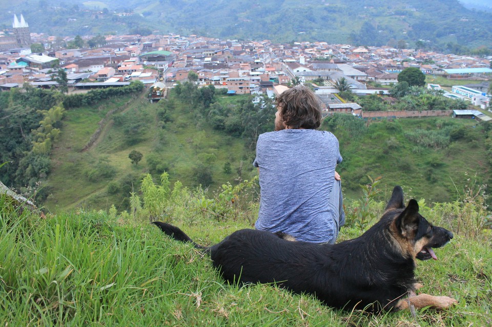 Colombia - Jardín - Mal wieder in tierischer Begleitung