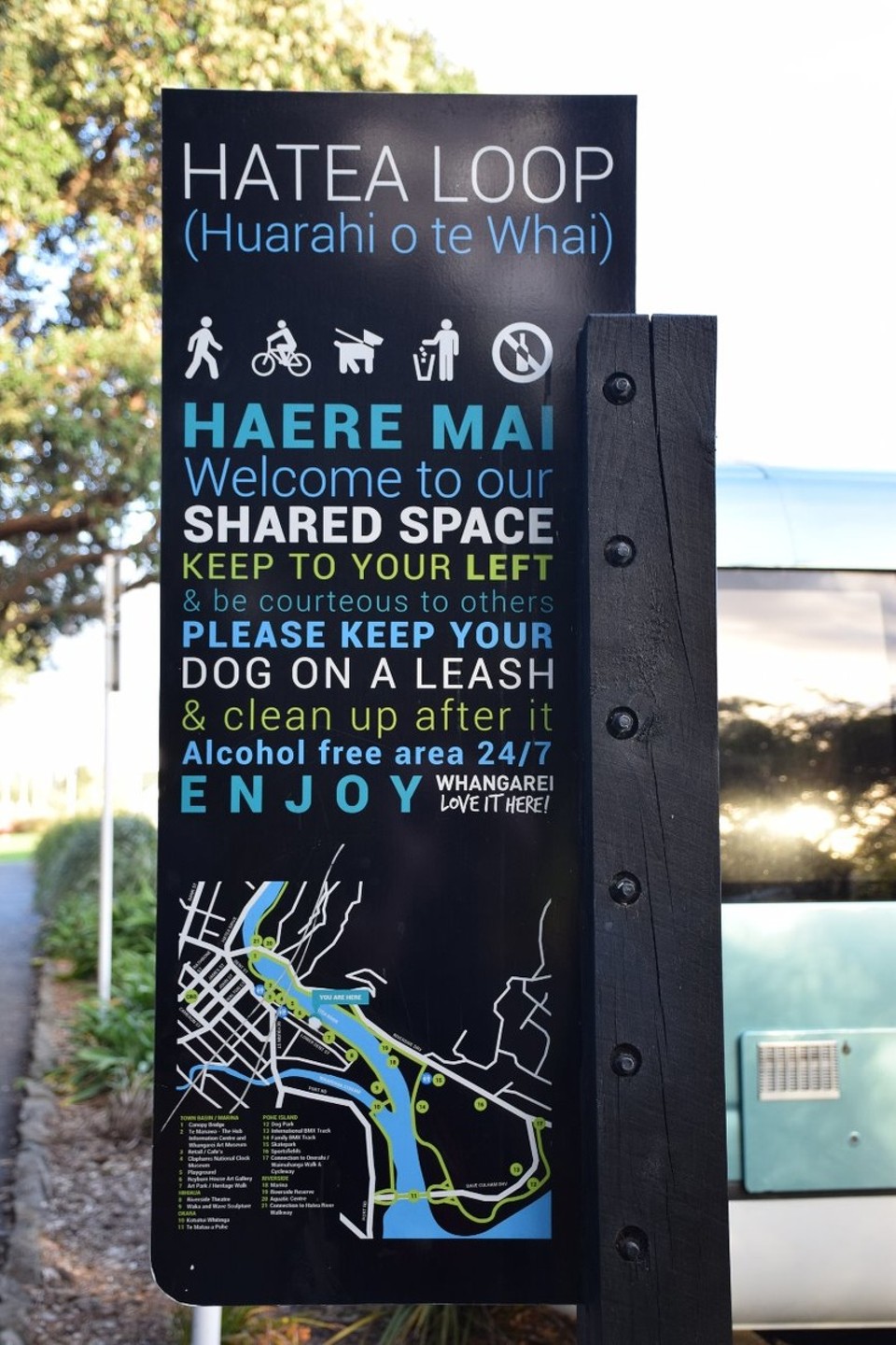 Neuseeland - Whangarei - Hatea Loop - diesen Rundweg sind wir heute am frühen Abend gelaufen